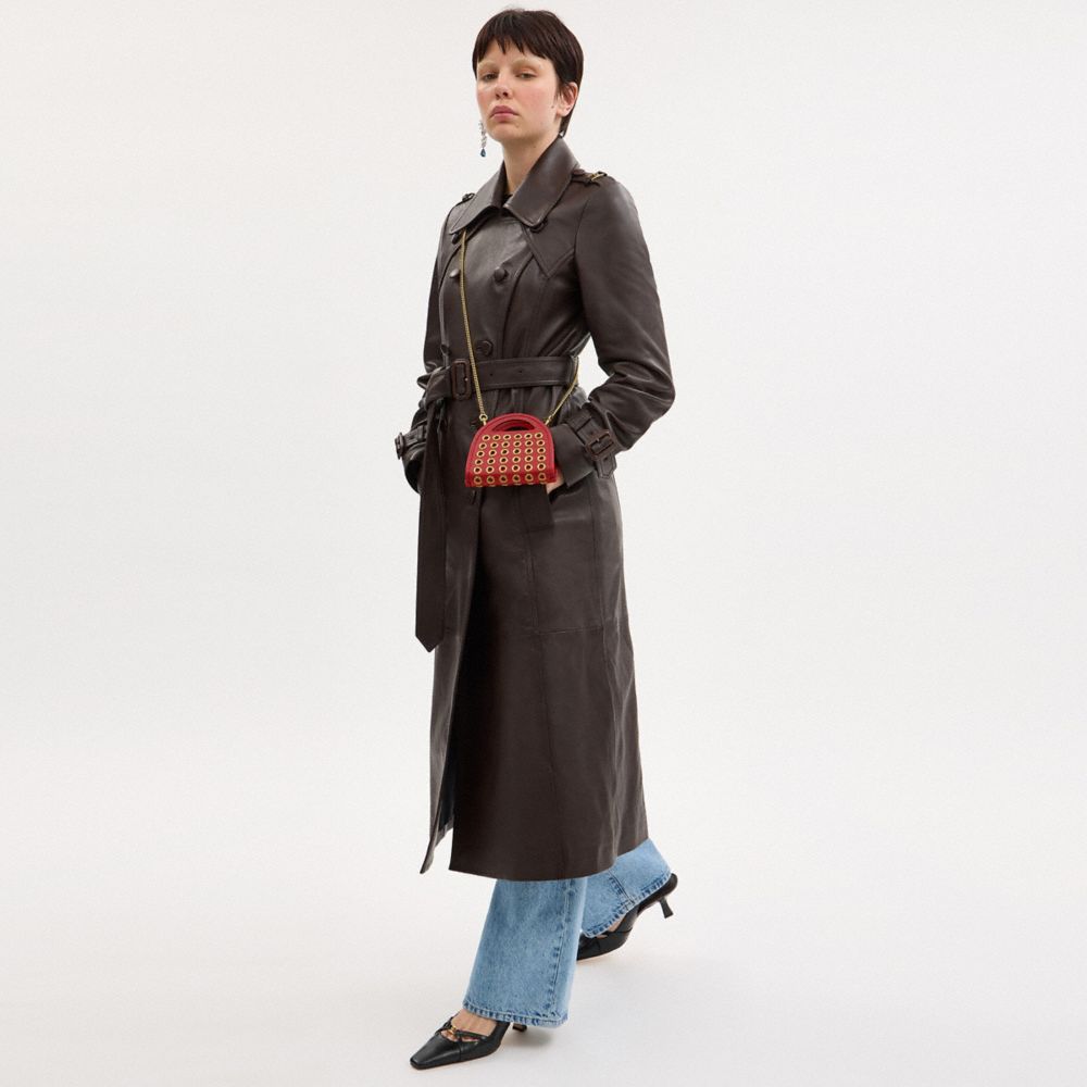 COACH®,Top Handle Card Case With Grommets,