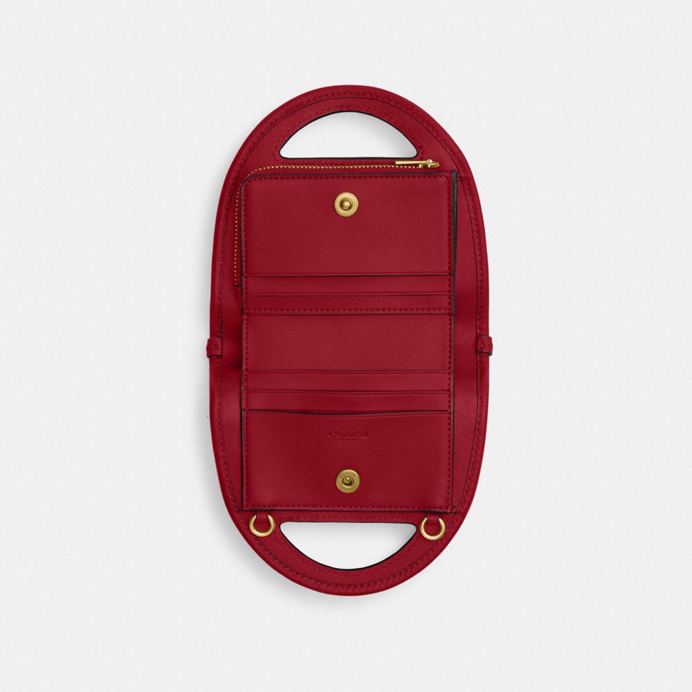 COACH®,Top Handle Card Case With Grommets,,Interior View
