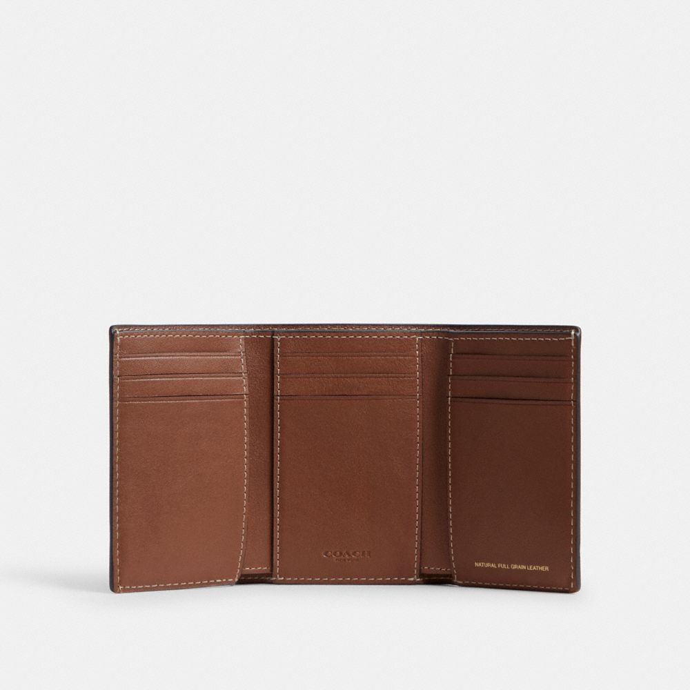 COACH®,Trifold Wallet,,Inside View,Top View