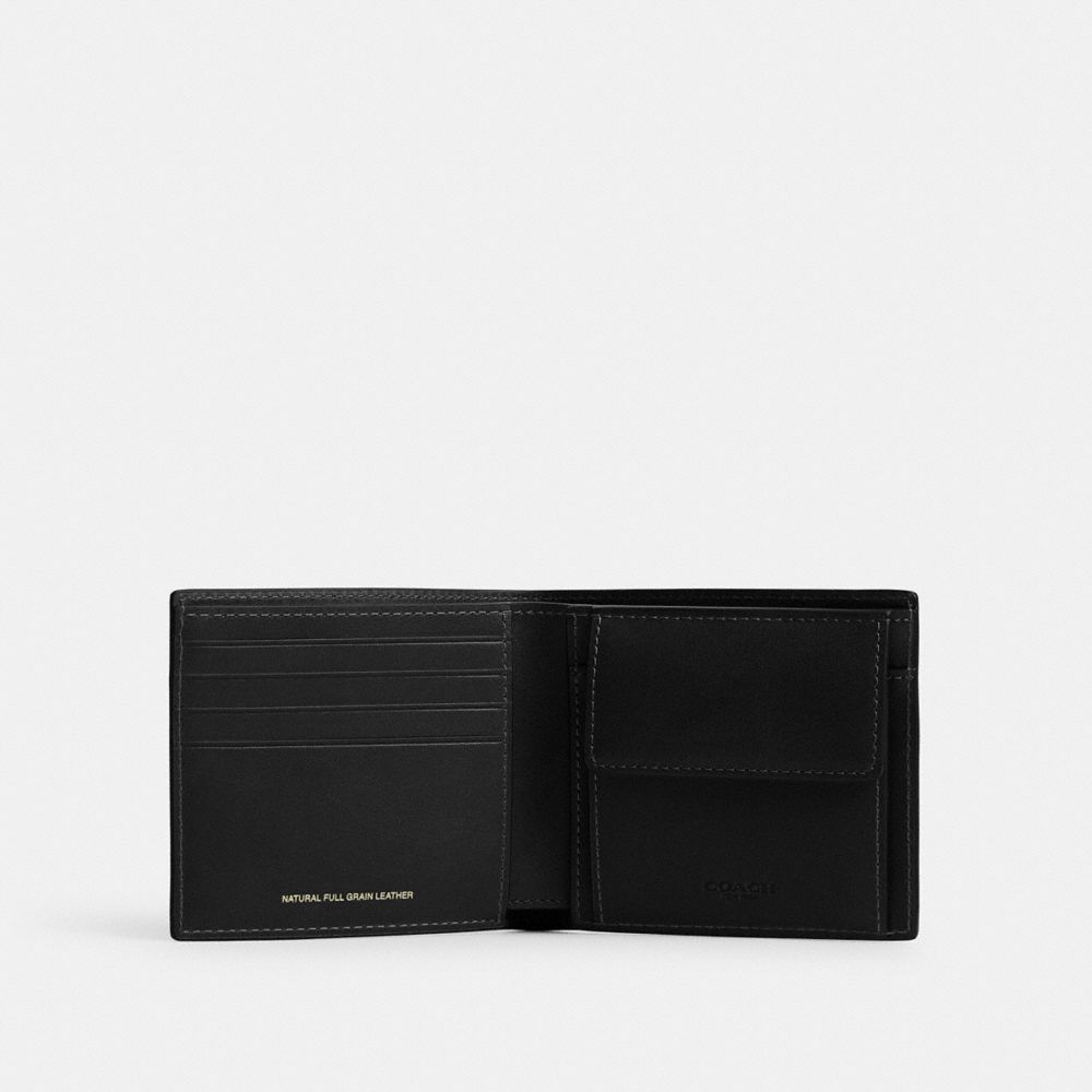 COACH®,Coin Wallet,,Inside View,Top View