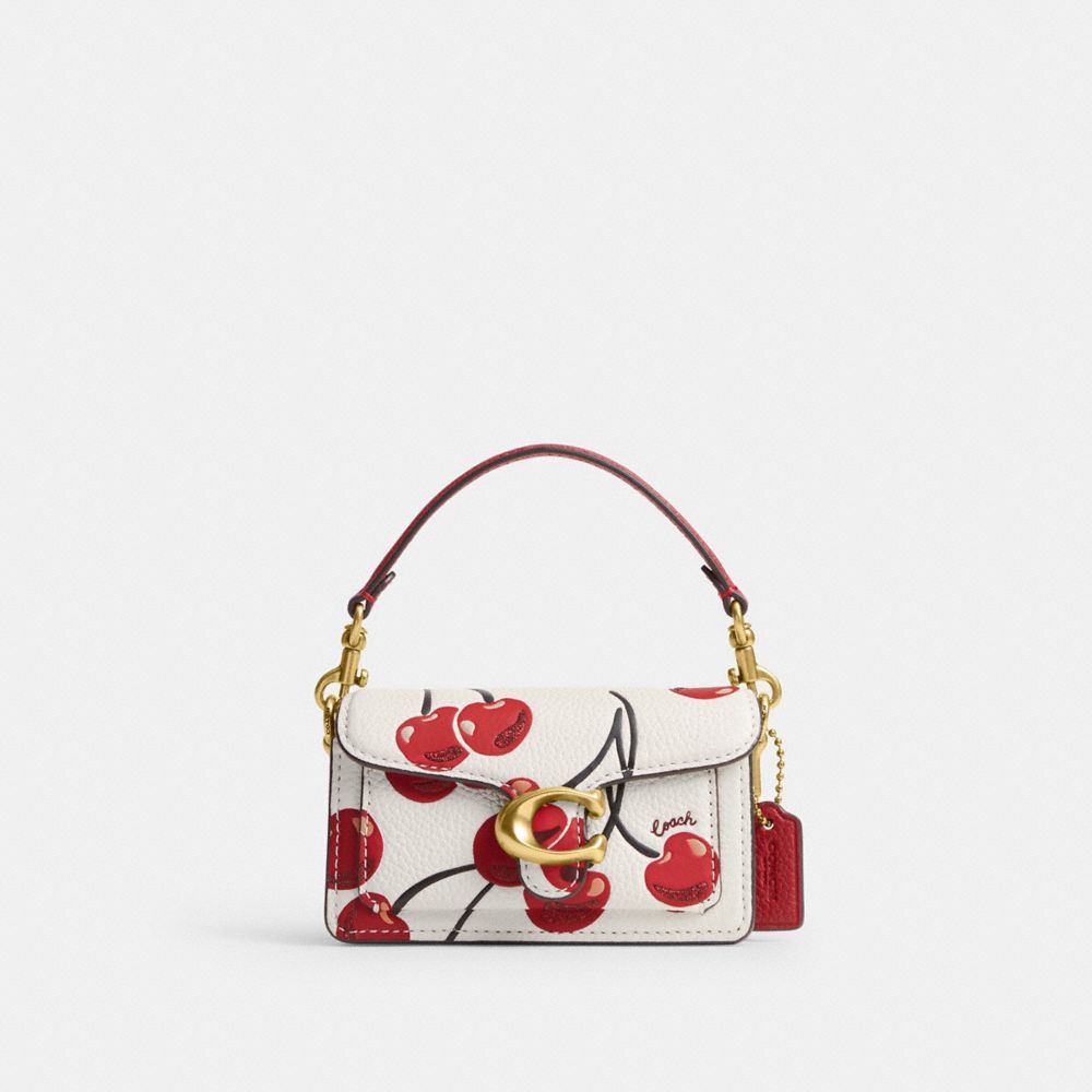 COACH®,Tabby Bag 12 With Cherry Print,,Front View