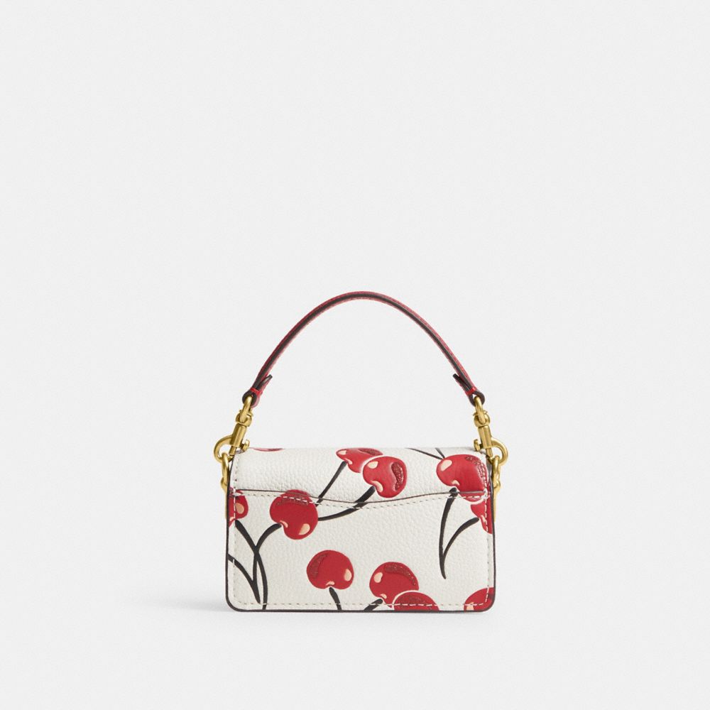 COACH®,Tabby Bag 12 With Cherry Print,,Back View