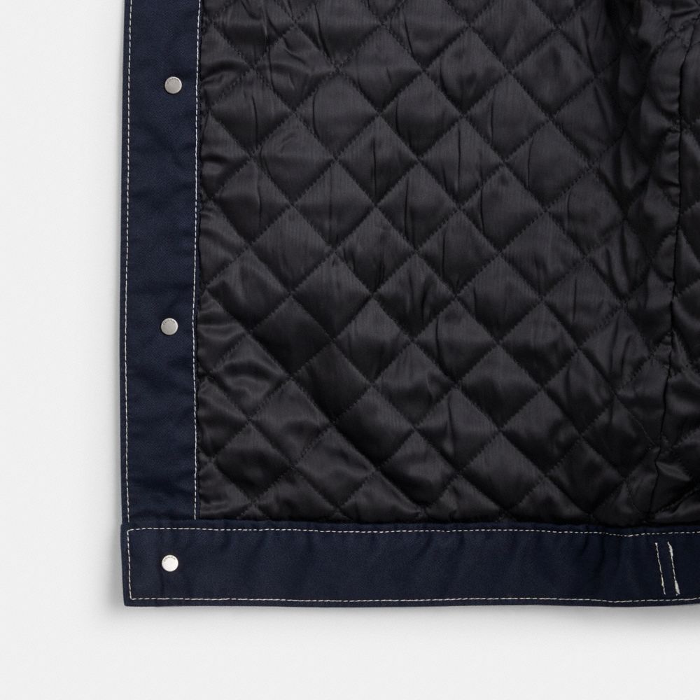 COACH®,Trucker Jacket,,Inside View,Top View