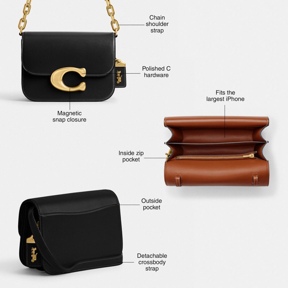COACH®,Idol Bag,Calfskin Leather,Lining Leather,Shoulder Bag,Logo,Metal,Pen Holder,Gold Metal,Day Party,Beige,Collection