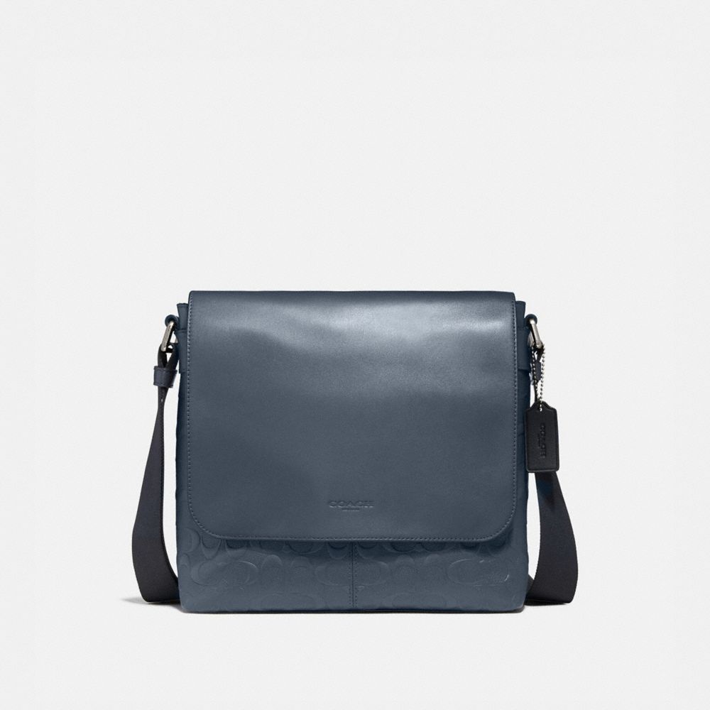 coach black messenger bag