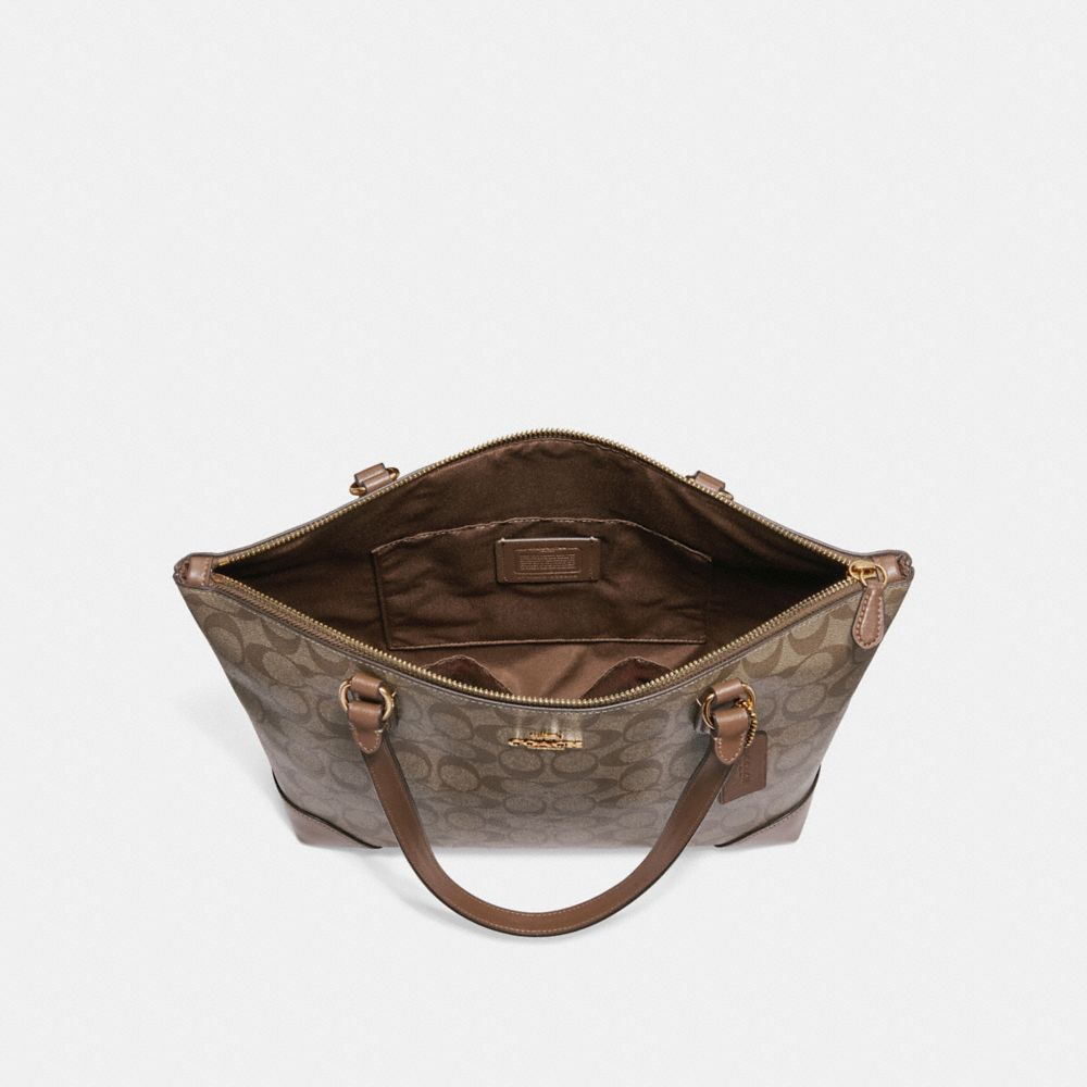 COACH Outlet Zip Top Tote In Signature Canvas