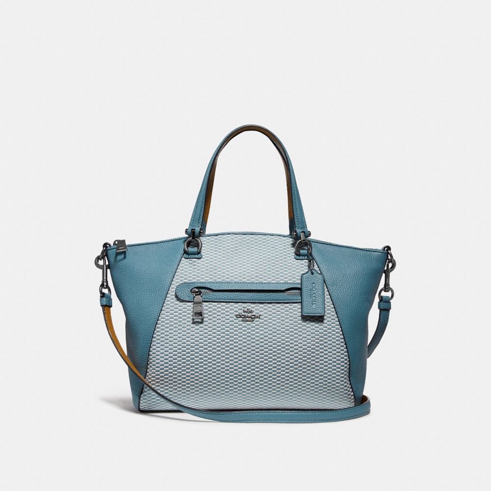 coach prairie satchel in signature jacquard