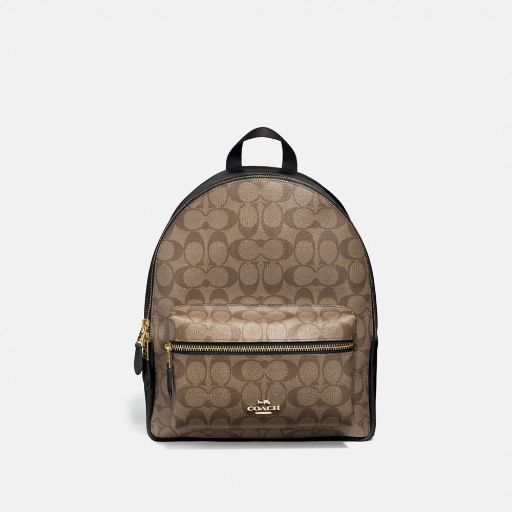 coach mini charlie signature backpack