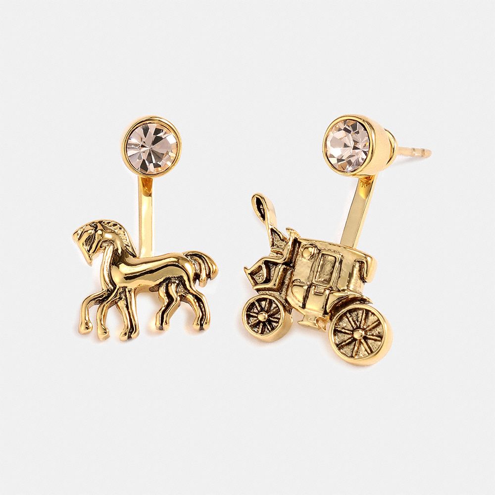 Horse And Carriage Earrings