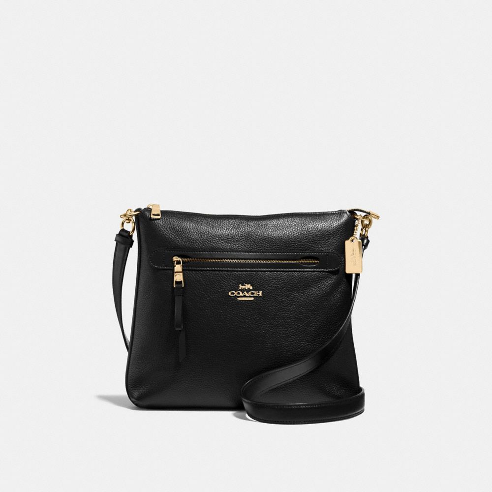 coach black crossbody clutch