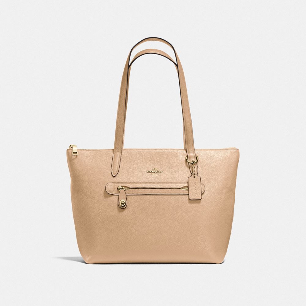 coach pebbled taylor tote