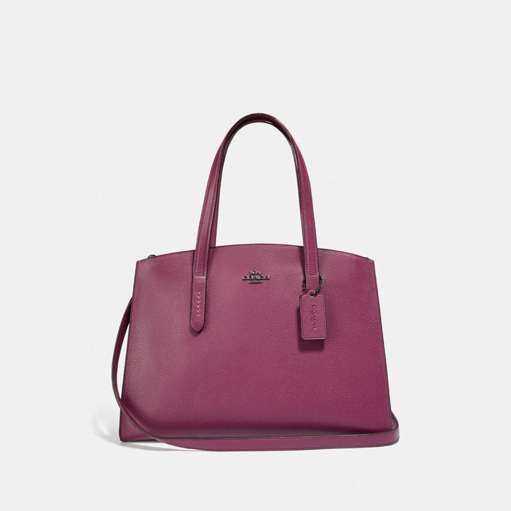 charlie medium carryall in pebble leather