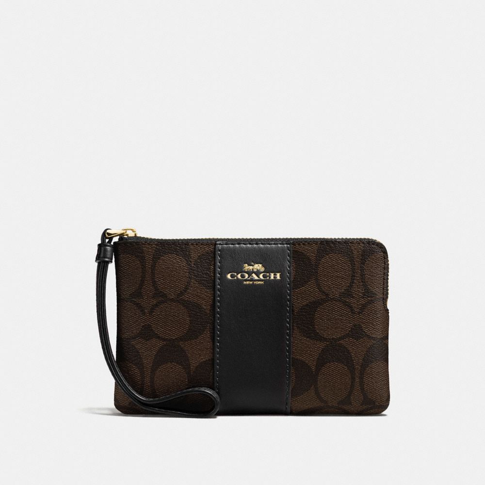 coach fabric wristlet