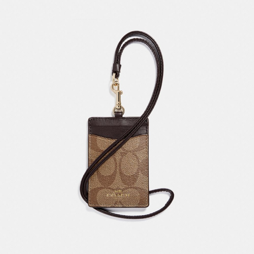 COACH Id Lanyard in Signature Canvas