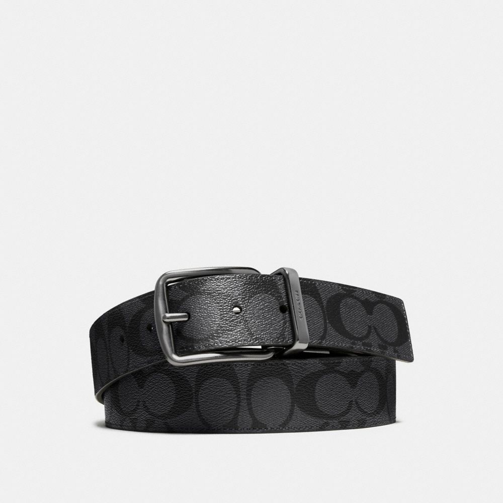 coach leather belt mens