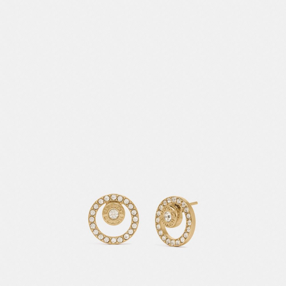 Coach Outlet Open Circle Halo Stud Earrings