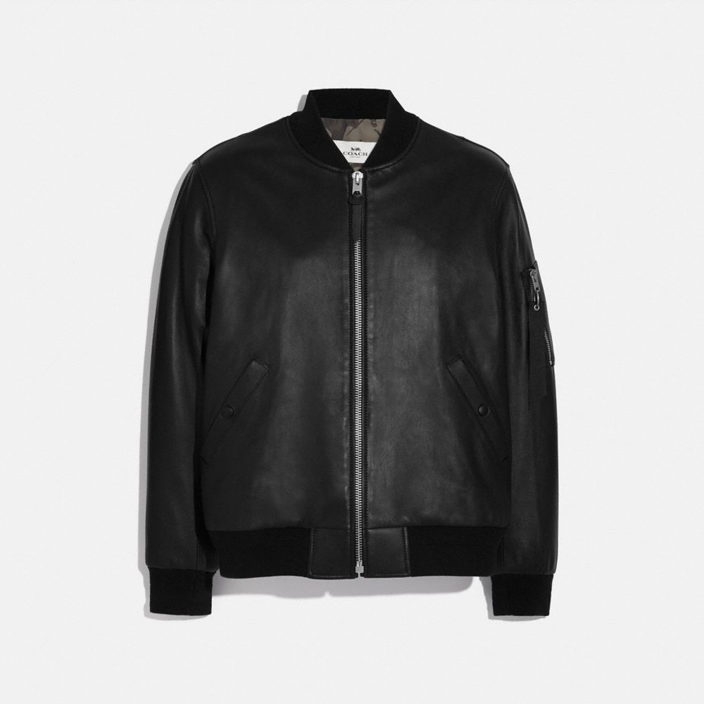 COACH® Outlet | LEATHER MA-1 JACKET