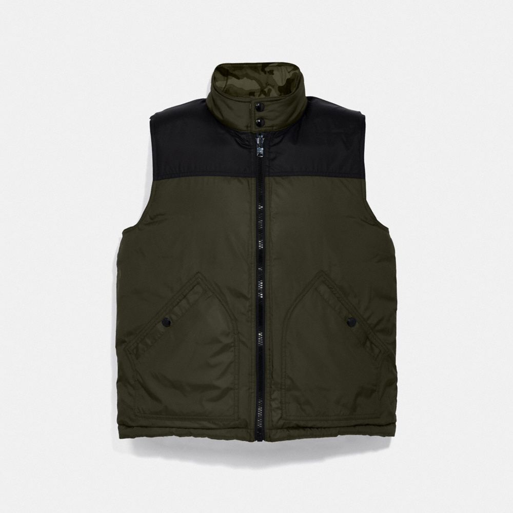 reversible down vest