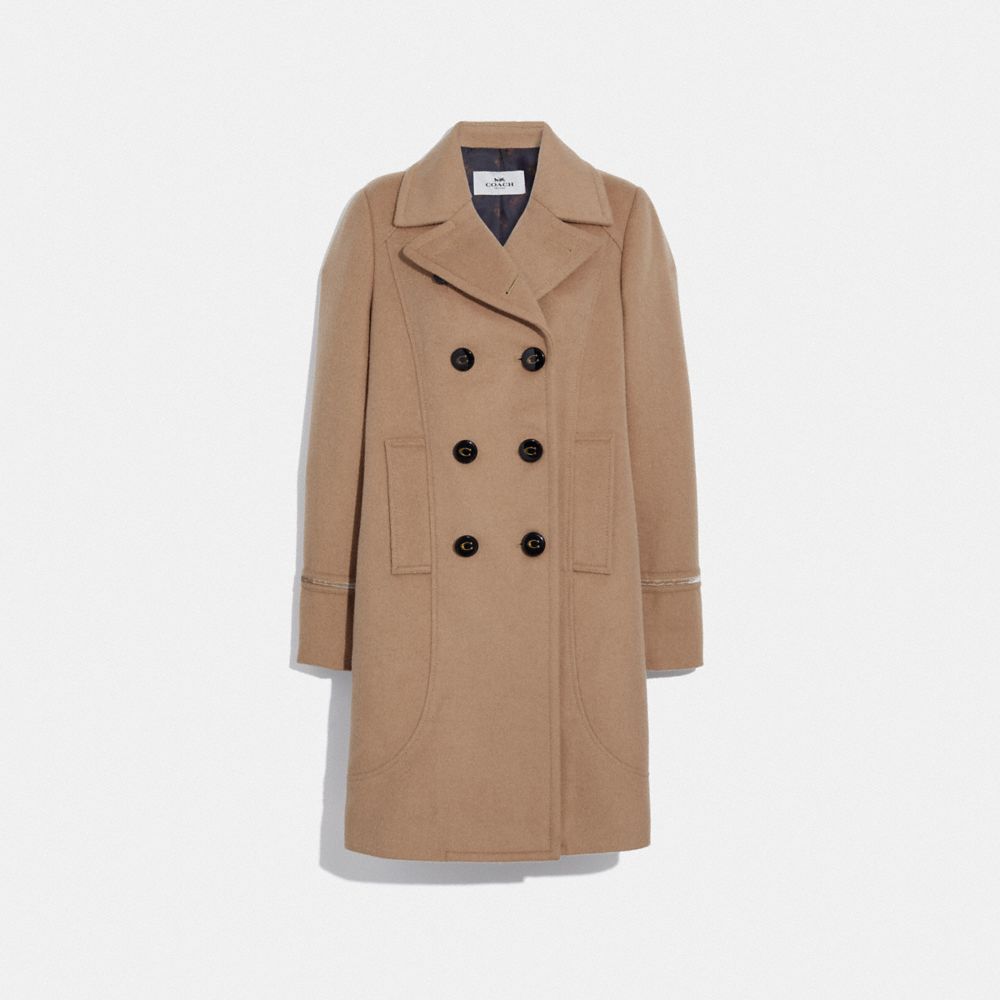 tan wool coat