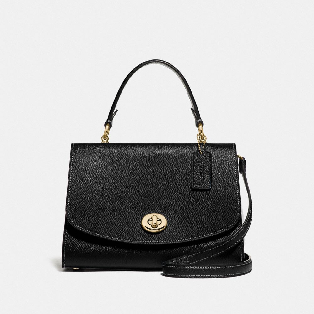 black and gold satchel