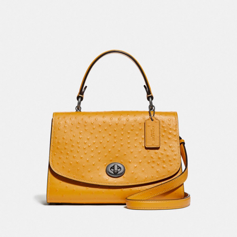 mustard yellow coach bag