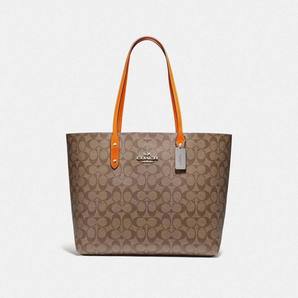 coach signature city tote