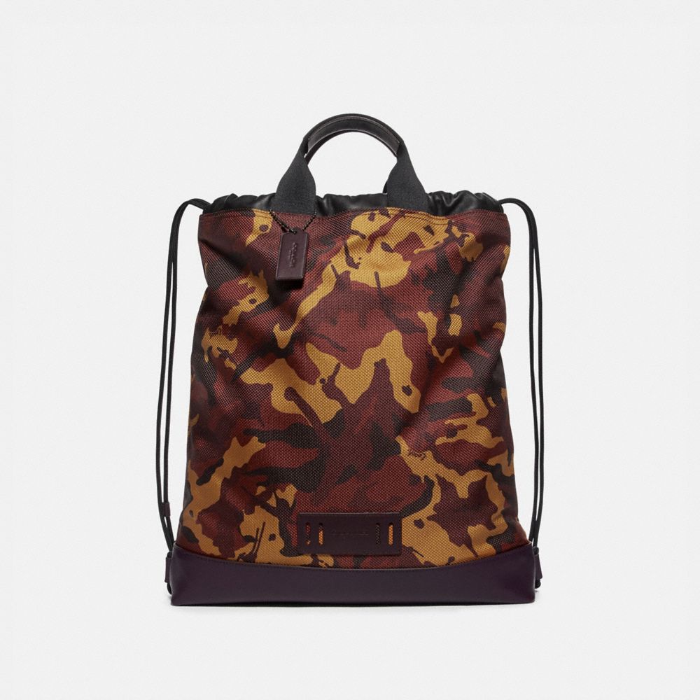 coach camo backpack