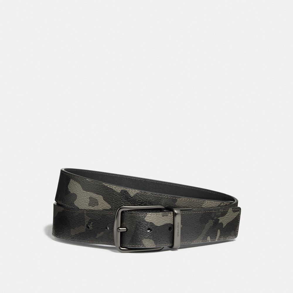 coach camo belt