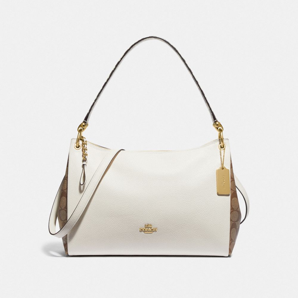 coach mia shoulder bag in signature canvas