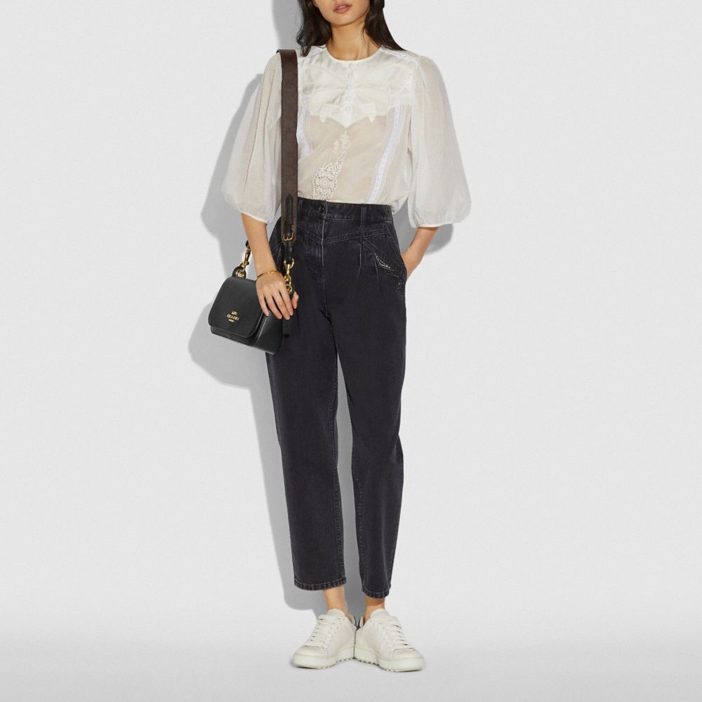 COACH® Outlet Small Jes Messenger With Signature Canvas Strap