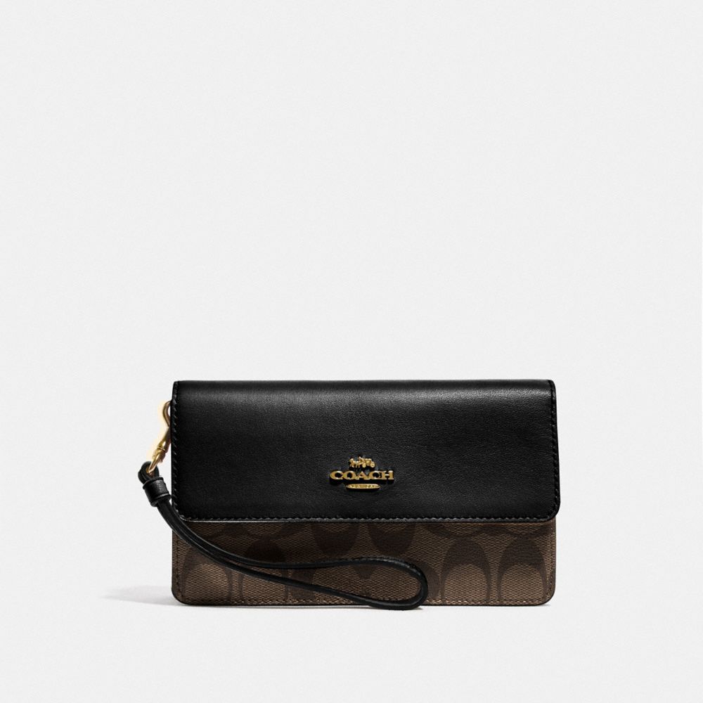 coach fabric wristlet