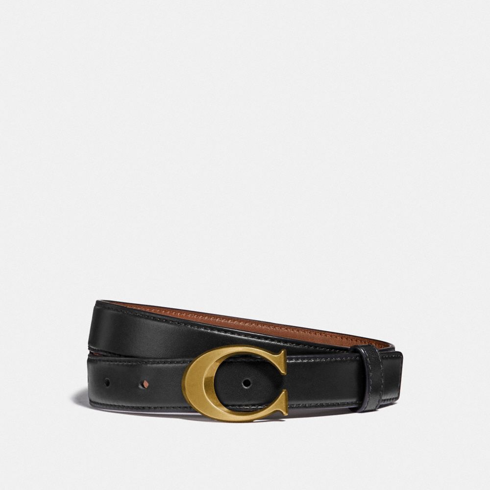 coach signature buckle belt