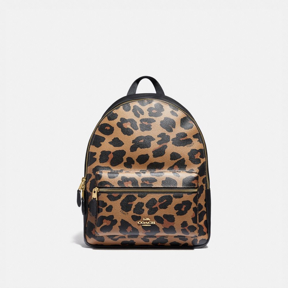 animal print backpack