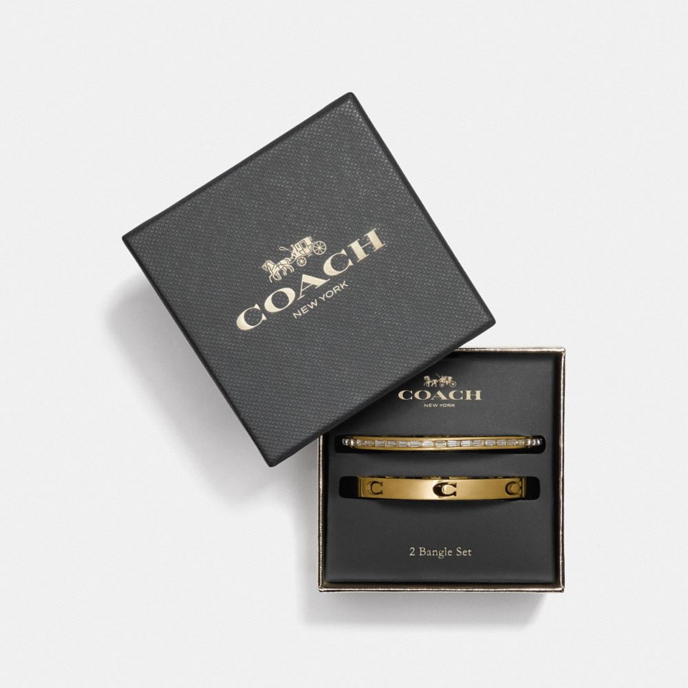 Cut Out Signature Bangle Set