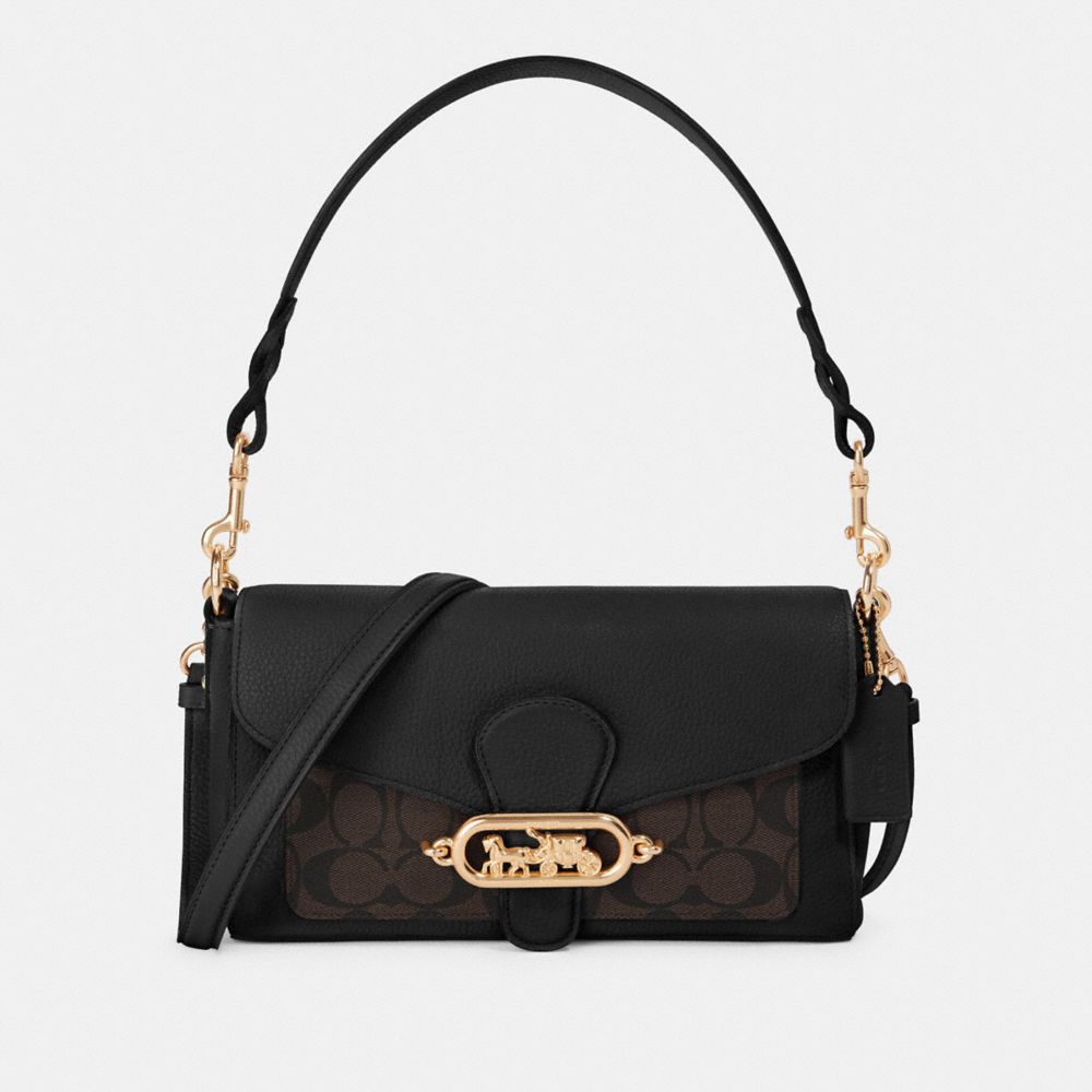 black long shoulder bag