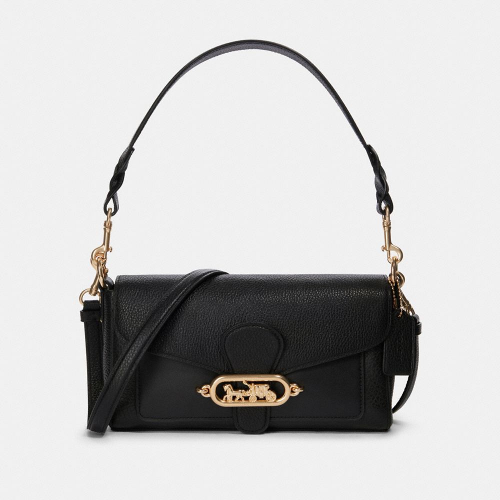 black long shoulder bag