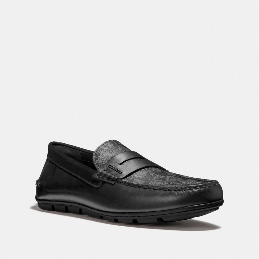 men's coach signature loafers