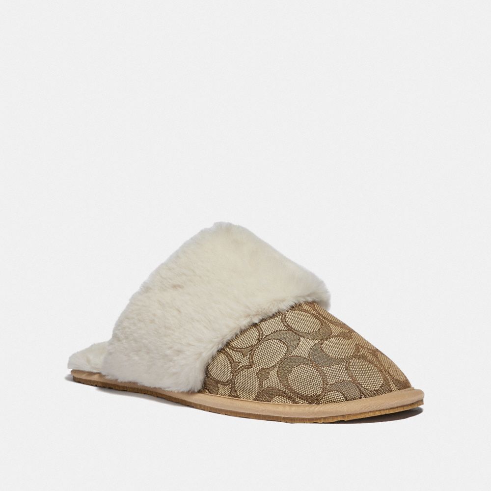 coach slip on slippers