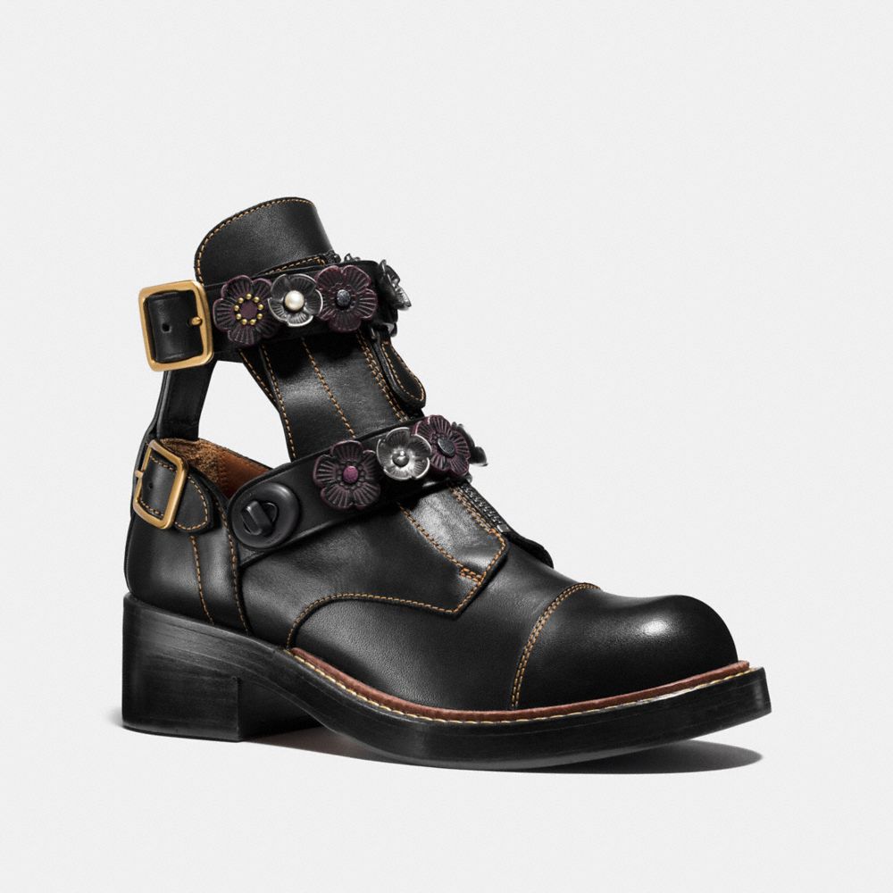 coach moto bootie heel