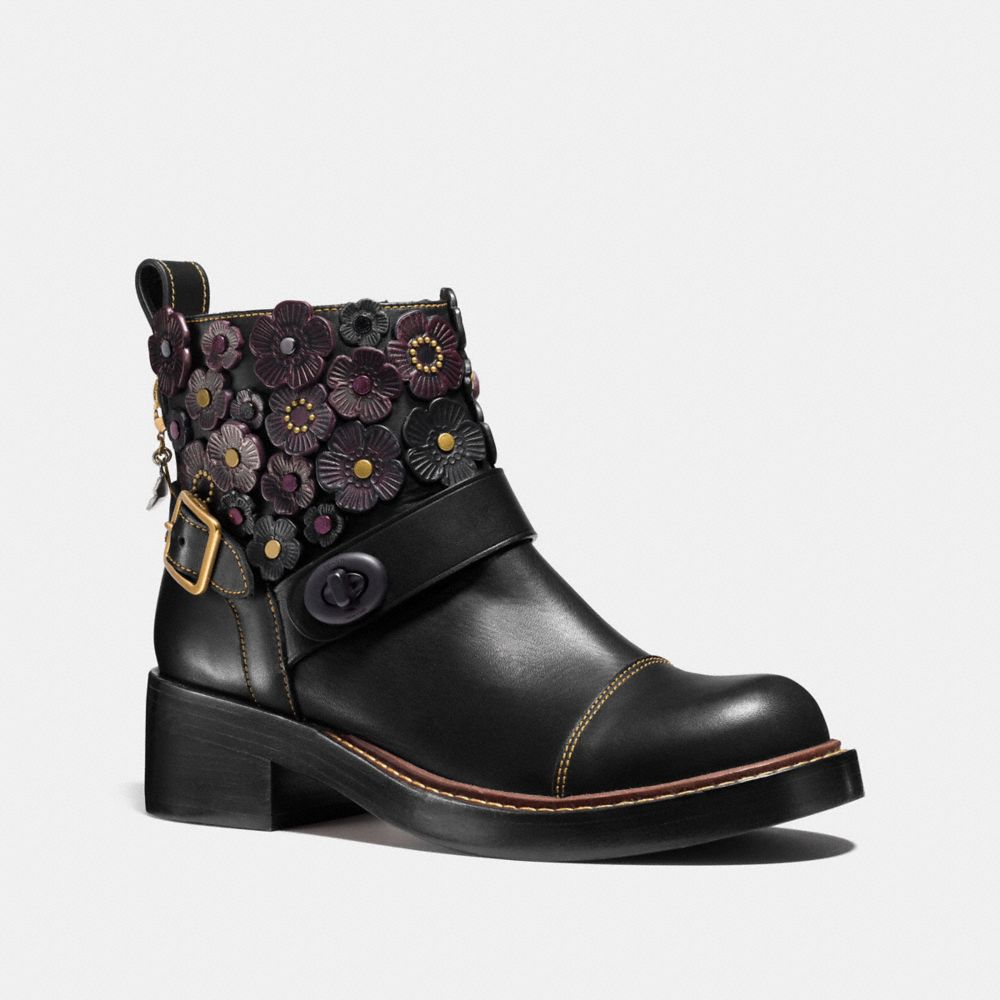coach tea rose boots