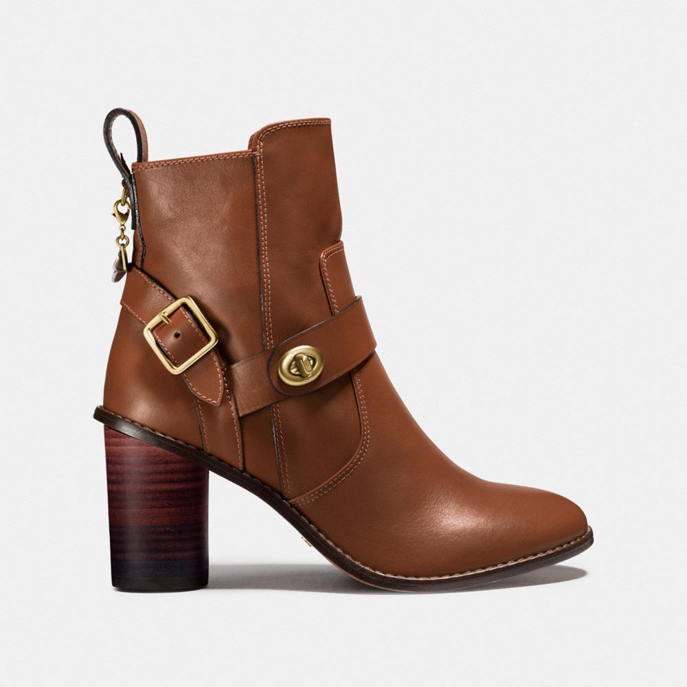 coach moto bootie heel