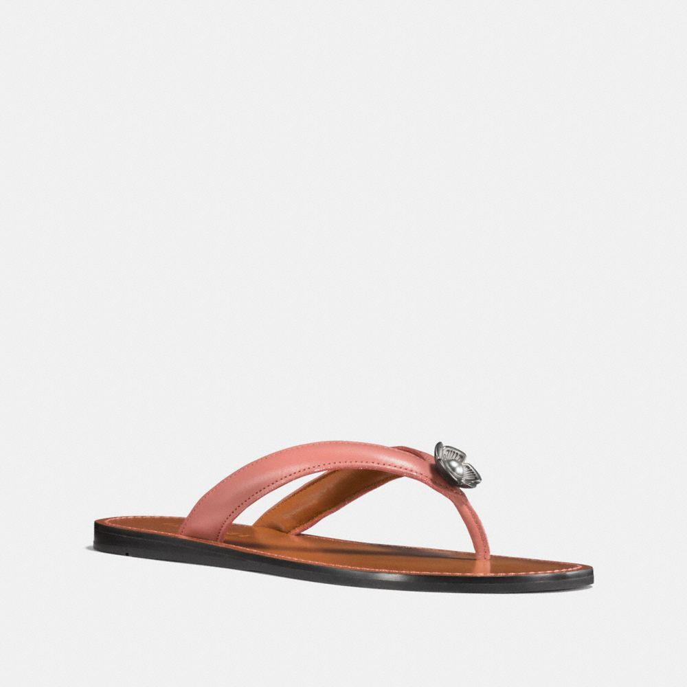 coach signature flip flops