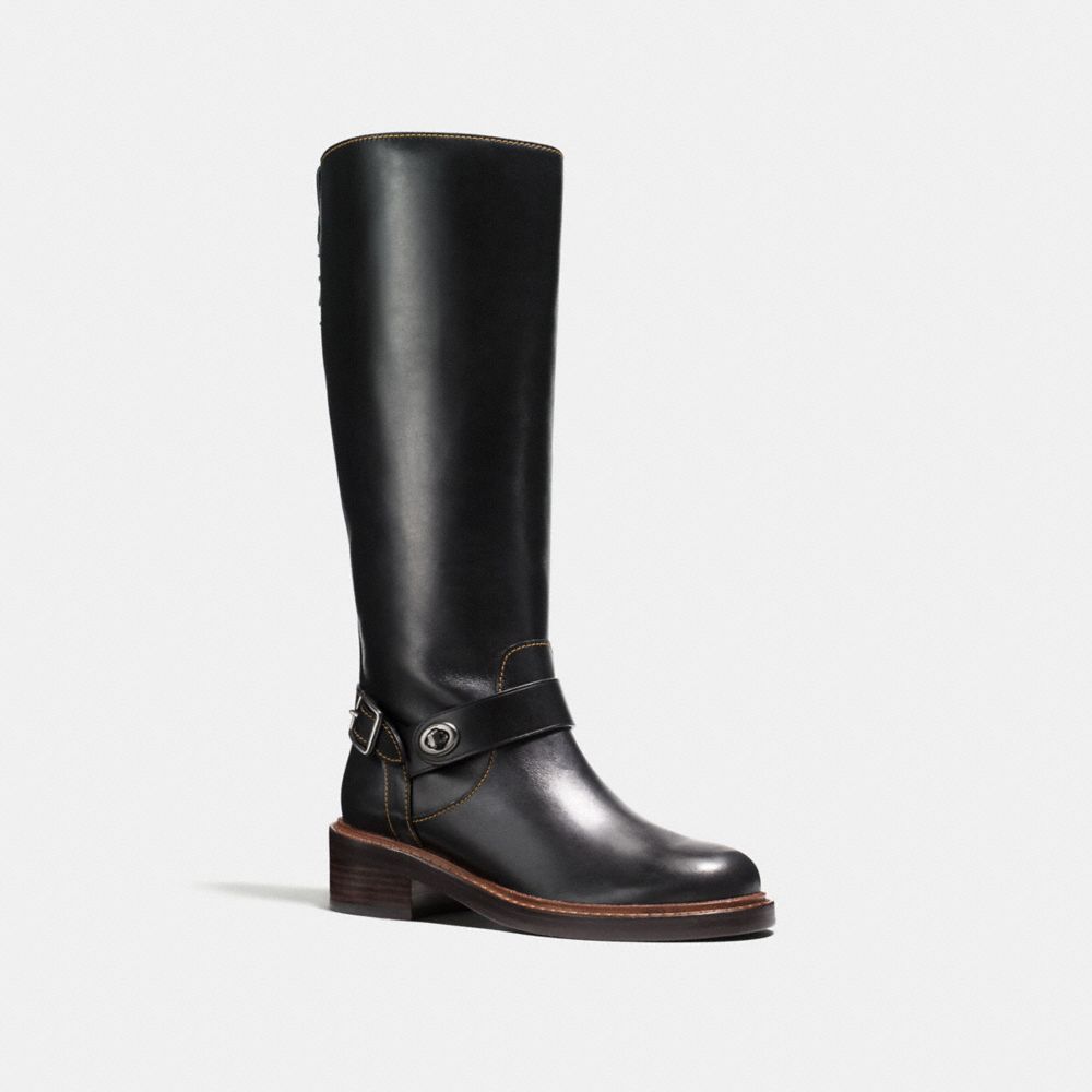 coach leather riding boots