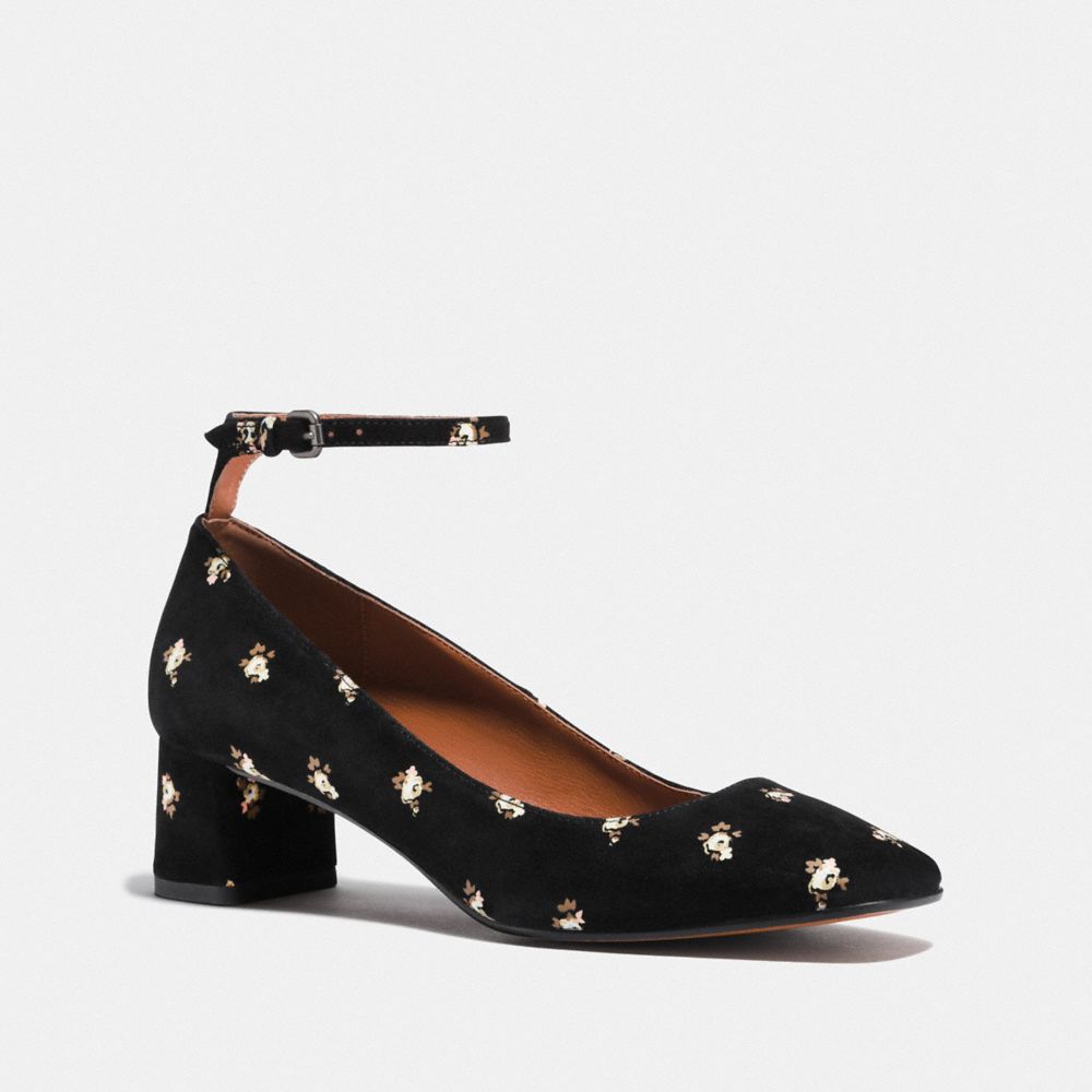 coach ankle strap pump