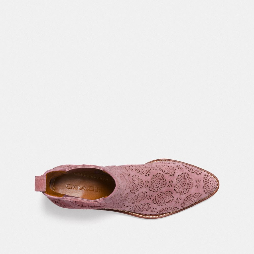 coach tea rose boots