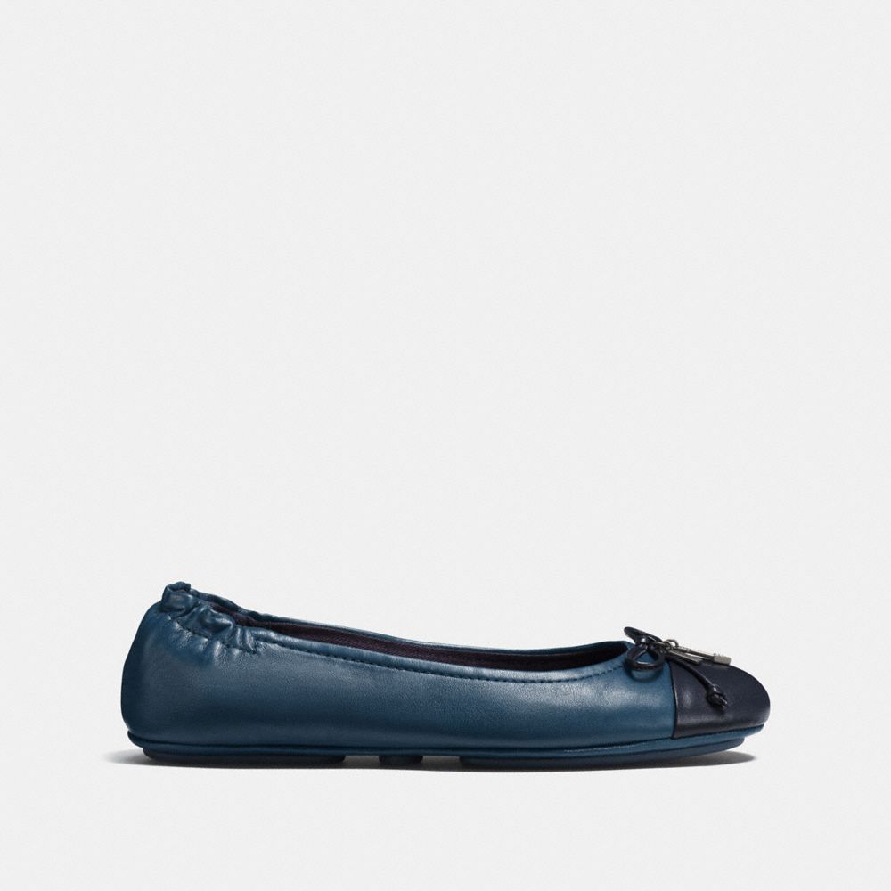 coach navy flats