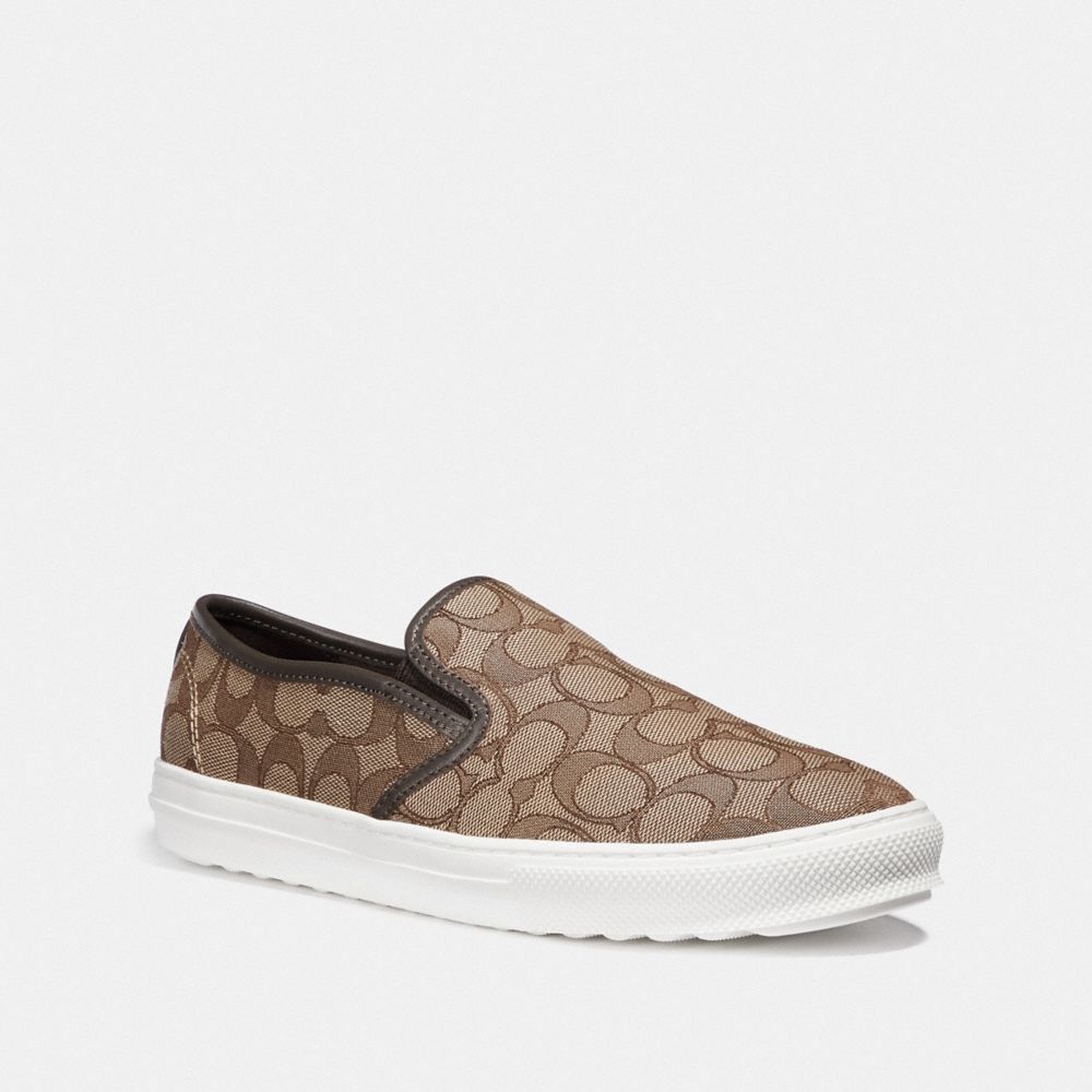 khaki slip on shoes