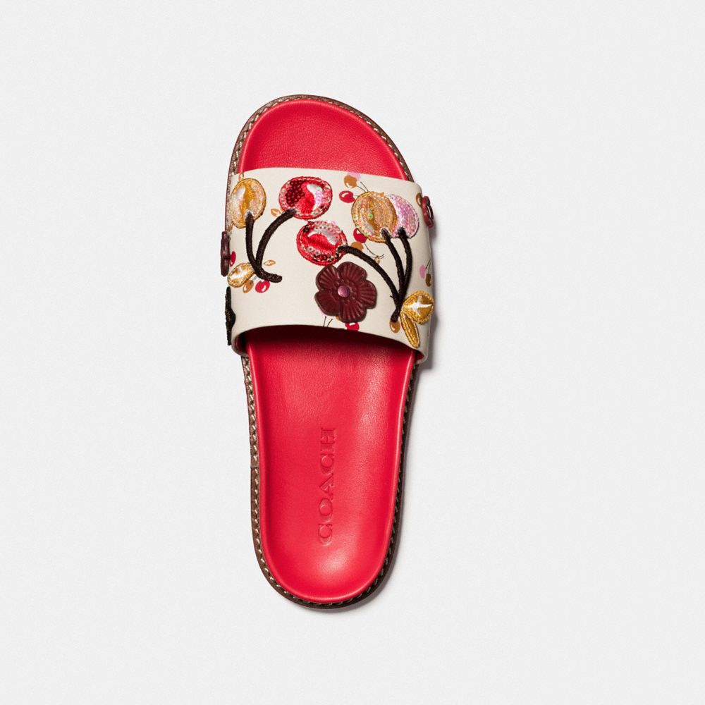 COACH Sport Slide With Cherry Patches