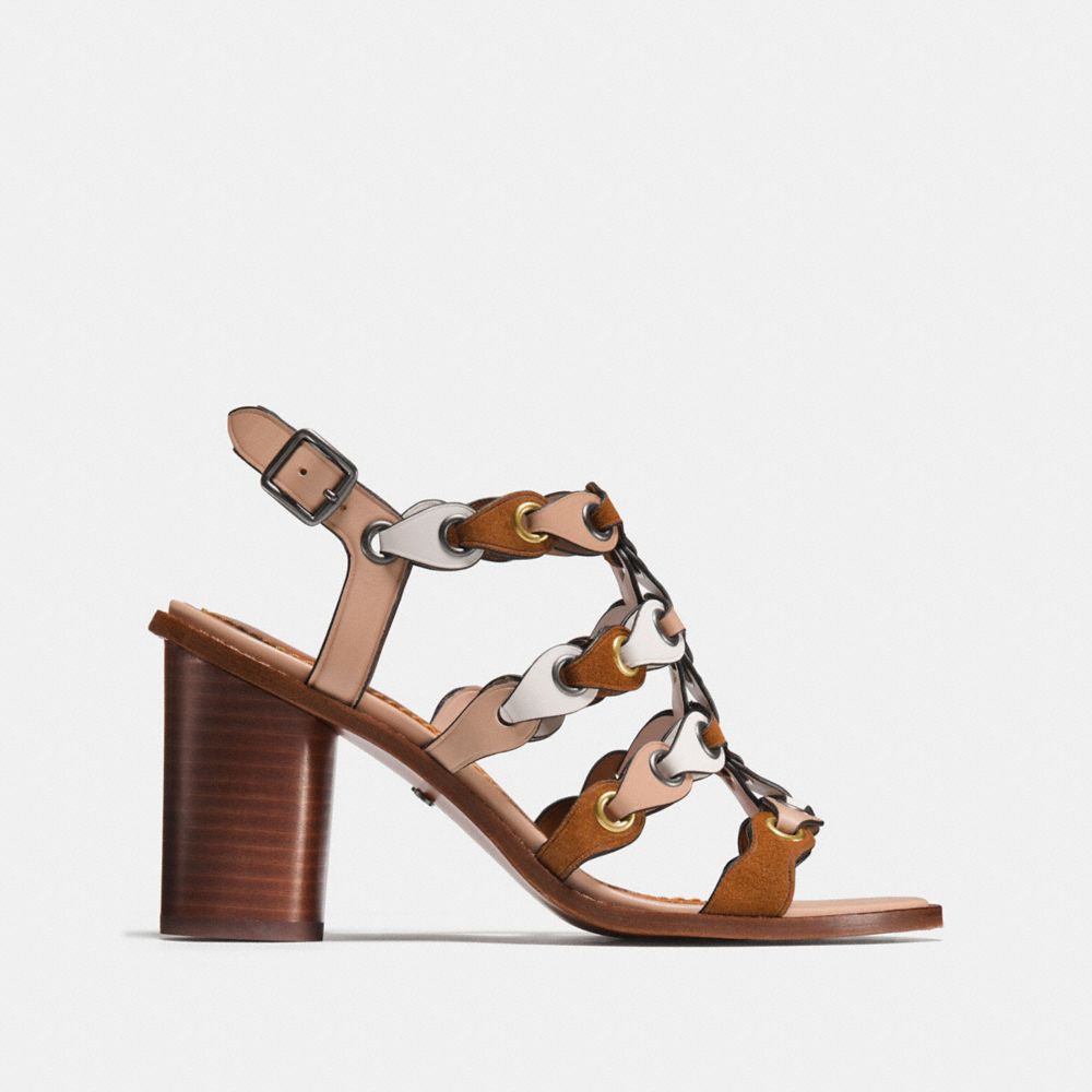 Mid Heel Sandal With Coach Link COACH