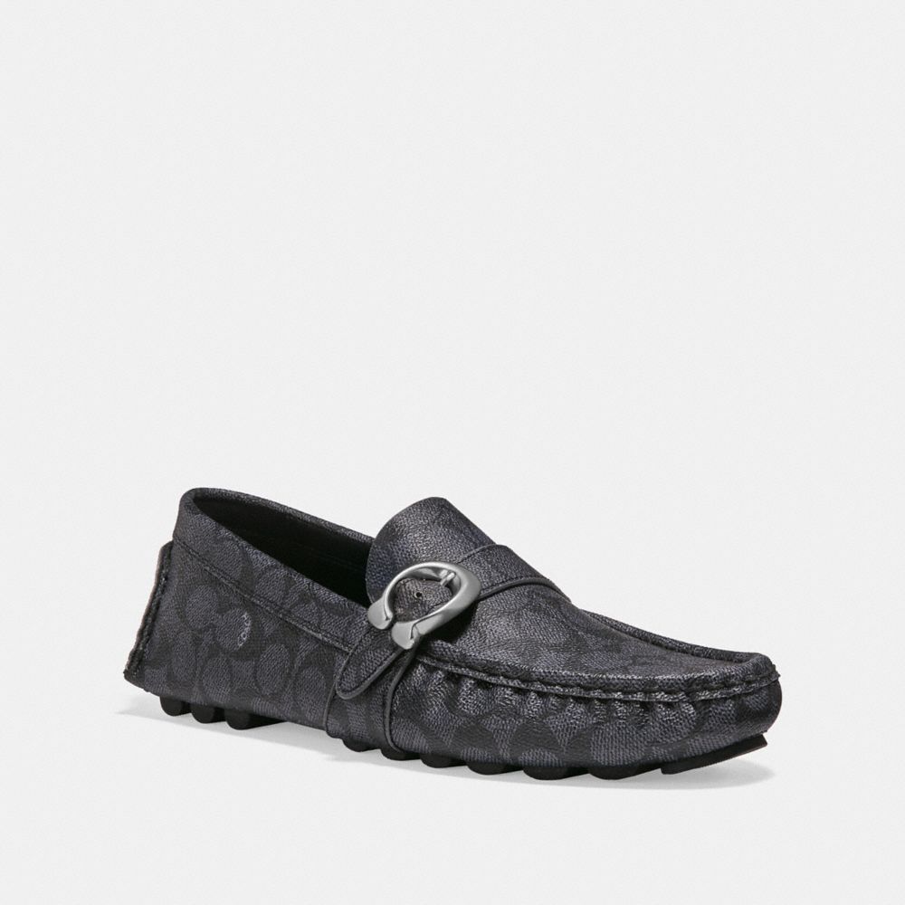 coach signature buckle loafer